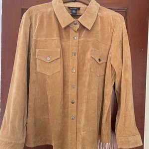 100% genuine leather suede jacket